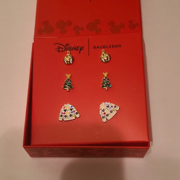 BaubleBar Jewelry - Disney BaubleBar Holiday 3 Pair Of Christmas Earrings Set